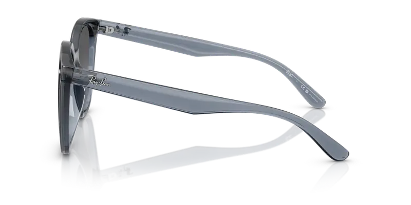 Ray - Ban Unisex RB4423D 6592T3 Occhiali da sole Iniettato Blu Grigio Squadrata Polarizzata miniatura 3
