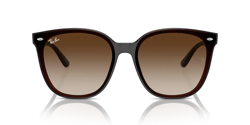 Ray - Ban Unisex RB4423D 714/13 Occhiali da sole Iniettato Marrone Marrone Squadrata Normale Sfumato miniatura 2