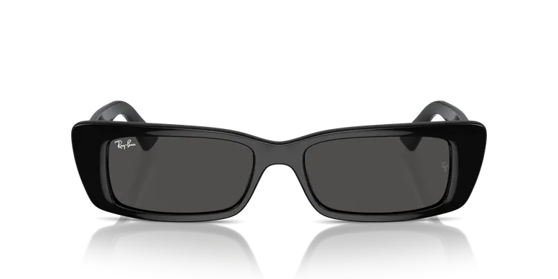 Ray - Ban Unisex RB4425 TERU 667787 Occhiali da sole Iniettato Nero Grigio Squadrata Normale miniatura 2