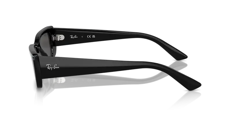 Ray - Ban Unisex RB4425 TERU 667787 Occhiali da sole Iniettato Nero Grigio Squadrata Normale miniatura 3