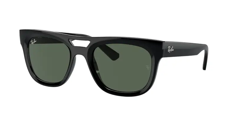 Ray - Ban Unisex RB4426 PHIL 667771 Occhiali da sole Iniettato Nero Verde Squadrata Normale