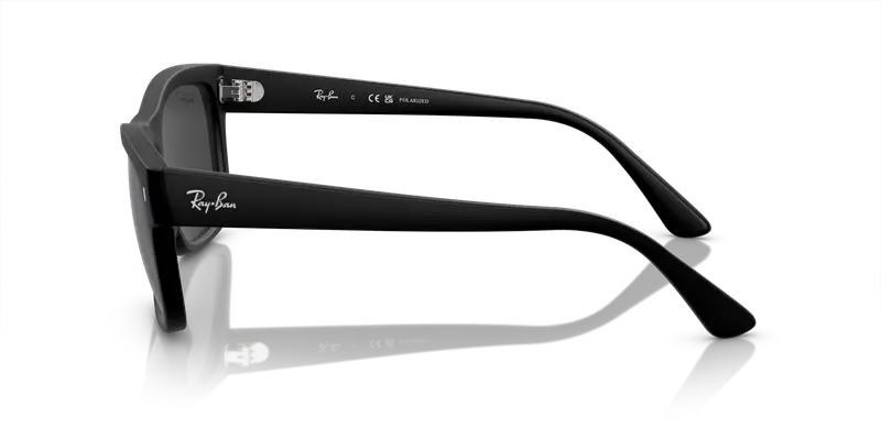 Ray - Ban Unisex RB4428 601S48 Occhiali da sole Acetato Nero Nero Squadrata Polarizzata miniatura 3