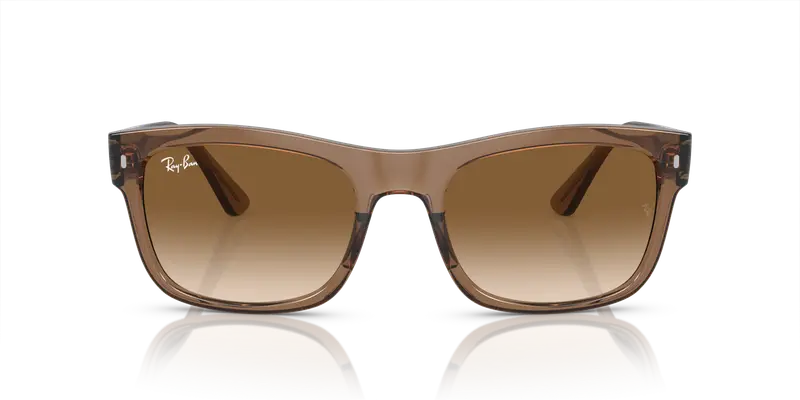 Ray - Ban Unisex RB4428 664051 Occhiali da sole Acetato Marrone Marrone Squadrata Normale Sfumato miniatura 2