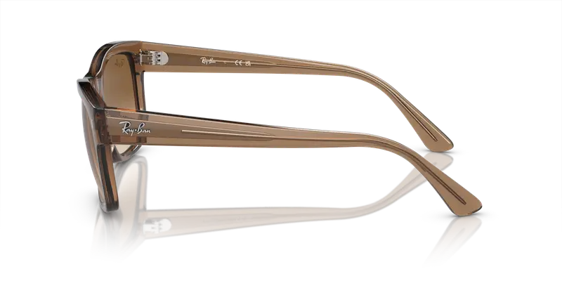 Ray - Ban Unisex RB4428 664051 Occhiali da sole Acetato Marrone Marrone Squadrata Normale Sfumato miniatura 3