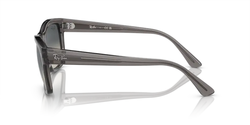 Ray - Ban Unisex RB4428 667571 Occhiali da sole Acetato Grigio Grigio Squadrata Normale Sfumato miniatura 3