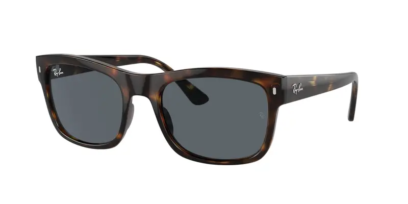 Ray - Ban Unisex RB4428  710/R5 Occhiali da sole Acetato Tartaruga Blu Squadrata Normale