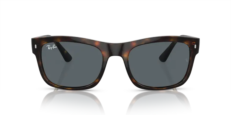 Ray - Ban Unisex RB4428 710/R5 Occhiali da sole Acetato Tartaruga Blu Squadrata Normale miniatura 2