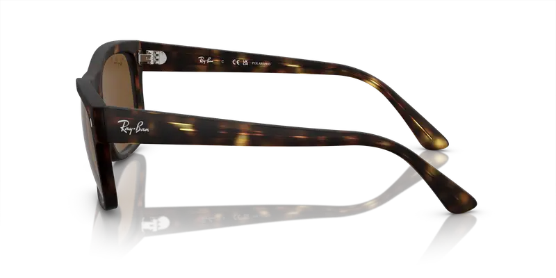 Ray - Ban Unisex RB4428 894/57 Occhiali da sole Acetato Tartaruga Marrone Squadrata Polarizzata miniatura 3