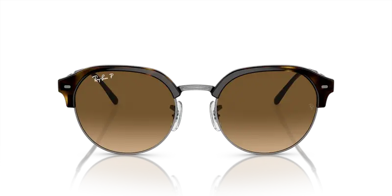 Ray - Ban Unisex RB4429 710/M2 Occhiali da sole Iniettato Tartaruga Marrone Geometrica Polarizzata Sfumato miniatura 2