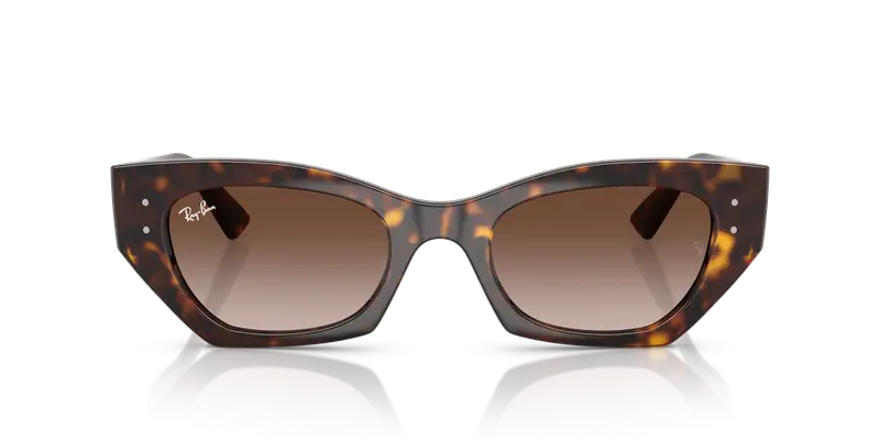 Ray - Ban Unisex RB4430 ZENA 135913 Occhiali da sole Iniettato Tartaruga Marrone Geometrica Normale Sfumato miniatura 2