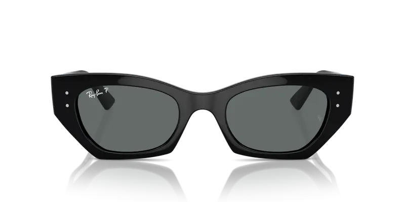 Ray - Ban Unisex RB4430 ZENA 667781 Occhiali da sole Iniettato Nero Grigio Geometrica Polarizzata miniatura 2