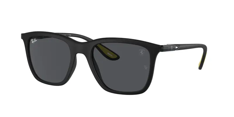Ray - Ban Unisex RB4433M F60287 Occhiali da sole Nylon Nero Grigio Squadrata Normale