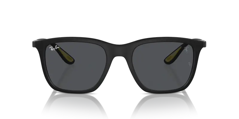 Ray - Ban Unisex RB4433M F60287 Occhiali da sole Nylon Nero Grigio Squadrata Normale miniatura 2