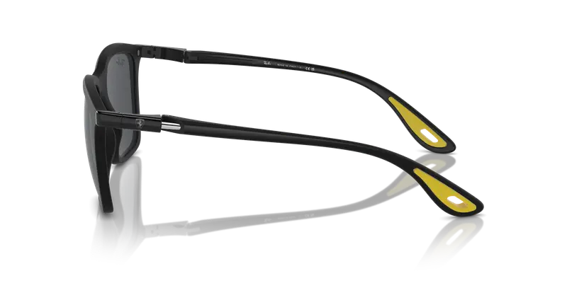 Ray - Ban Unisex RB4433M F60287 Occhiali da sole Nylon Nero Grigio Squadrata Normale miniatura 3