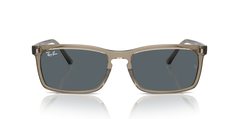 Ray - Ban Unisex RB4435 6765R5 Occhiali da sole Acetato Marrone Blu Squadrata Normale miniatura 2