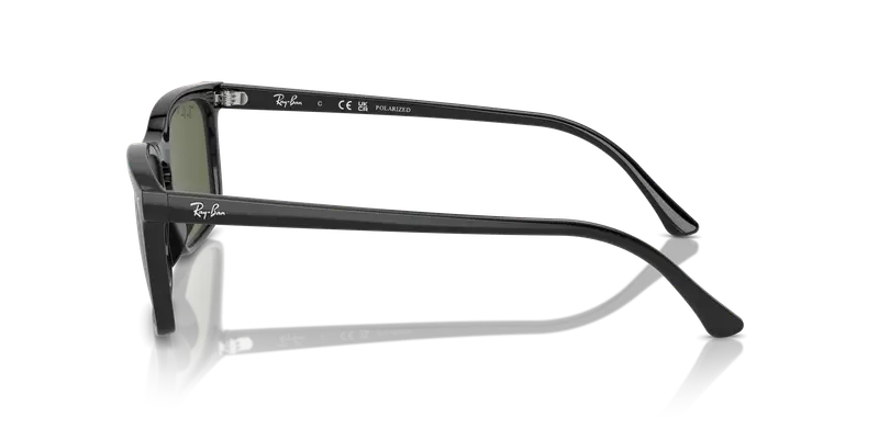 Ray - Ban Unisex RB4435 901/58 Occhiali da sole Acetato Nero Verde Squadrata Polarizzata Antiriflesso miniatura 3