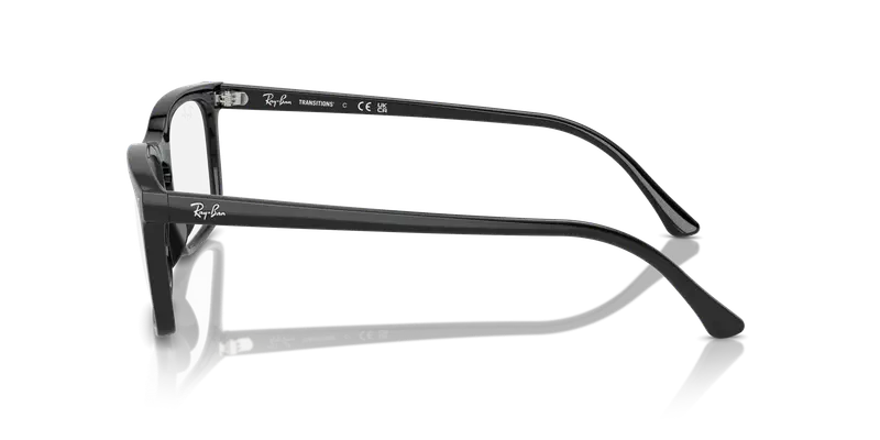 Ray - Ban Unisex RB4435 901/GJ Occhiali da sole Acetato Nero Verde Squadrata Fotocromatiche Fotocromatico miniatura 3