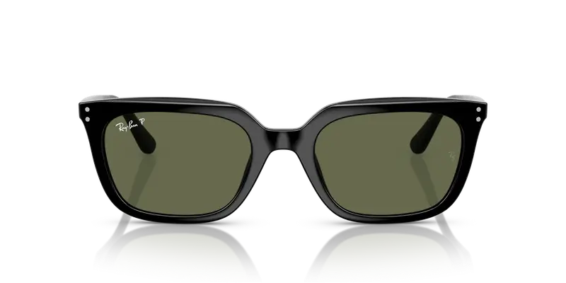 Ray - Ban Unisex RB4439D 901/9A Occhiali da sole Acetato Nero Verde Squadrata Polarizzata miniatura 2