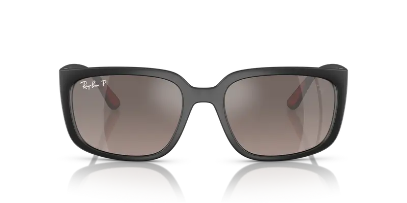 Ray - Ban Unisex RB4443M F6025J Occhiali da sole Peek Nero Squadrata Polarizzata miniatura 2