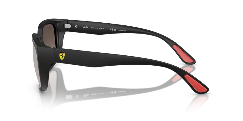 Ray - Ban Unisex RB4443M F6025J Occhiali da sole Peek Nero Squadrata Polarizzata miniatura 3