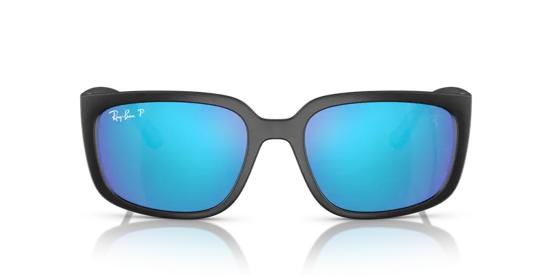 Ray - Ban Unisex RB4443M F602A1 Occhiali da sole Peek Nero Squadrata Polarizzata miniatura 2