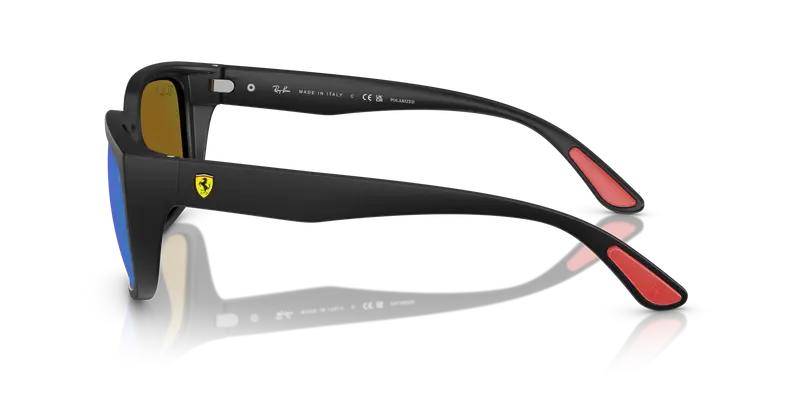 Ray - Ban Unisex RB4443M F602A1 Occhiali da sole Peek Nero Squadrata Polarizzata miniatura 3