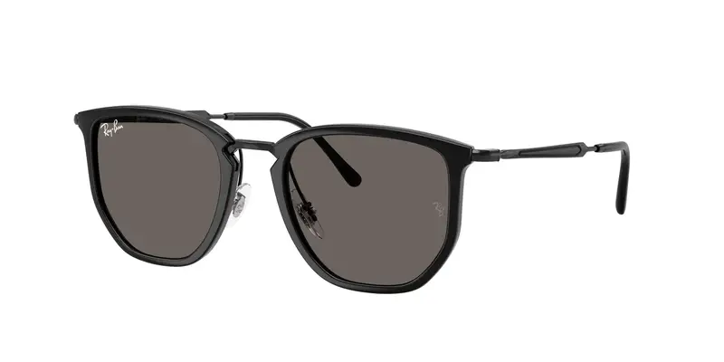 Ray - Ban Unisex RB4451  601/B1 Occhiali da sole Nylon Nero Grigio Geometrica Normale