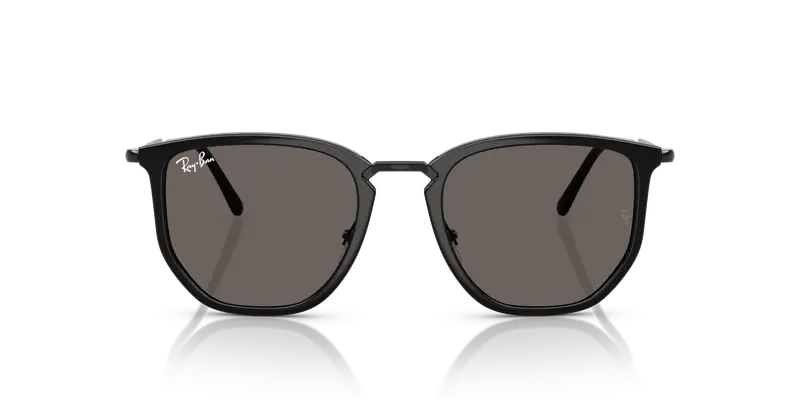 Ray - Ban Unisex RB4451 601/B1 Occhiali da sole Nylon Nero Grigio Geometrica Normale miniatura 2