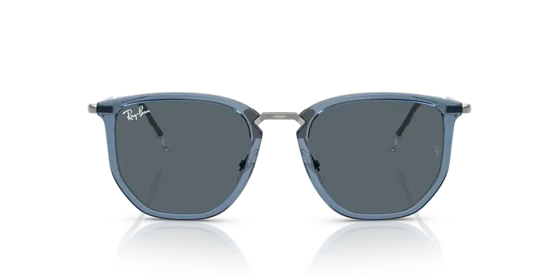 Ray - Ban Unisex RB4451 6803R5 Occhiali da sole Nylon Blu Blu Geometrica Normale miniatura 2