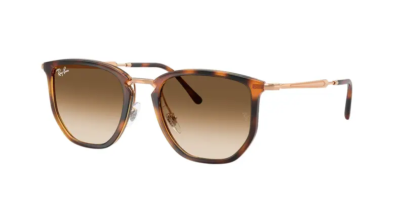 Ray - Ban Unisex RB4451 680451 Occhiali da sole Nylon Arancione Marrone Geometrica Normale Sfumato