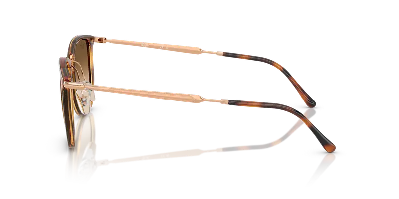 Ray - Ban Unisex RB4451 680451 Occhiali da sole Nylon Arancione Marrone Geometrica Normale Sfumato miniatura 3