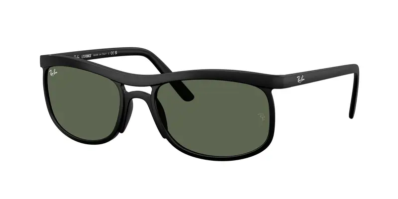Ray - Ban Unisex RB4452  601S71 Occhiali da sole Peek Nero Verde Squadrata Normale