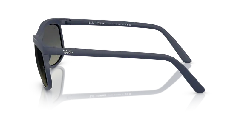 Ray - Ban Unisex RB4452 633111 Occhiali da sole Peek Blu Grigio Squadrata Normale Sfumato miniatura 3