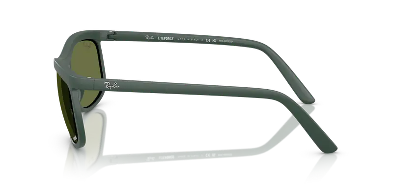 Ray - Ban Unisex RB4452CH 6016/2 Occhiali da sole Peek Verde Verde Squadrata Polarizzata miniatura 3