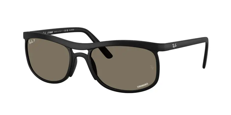 Ray - Ban Unisex RB4452CH  601S87 Occhiali da sole Peek Nero Grigio Squadrata Polarizzata