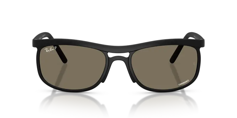 Ray - Ban Unisex RB4452CH 601S87 Occhiali da sole Peek Nero Grigio Squadrata Polarizzata miniatura 2