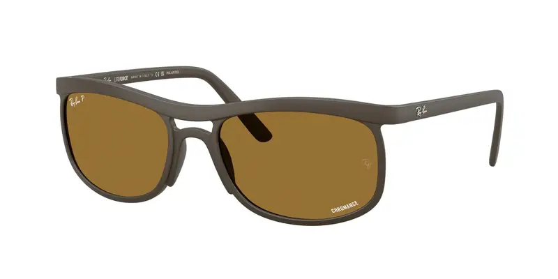 Ray - Ban Unisex RB4452CH  612473 Occhiali da sole Peek Marrone Marrone Squadrata Polarizzata