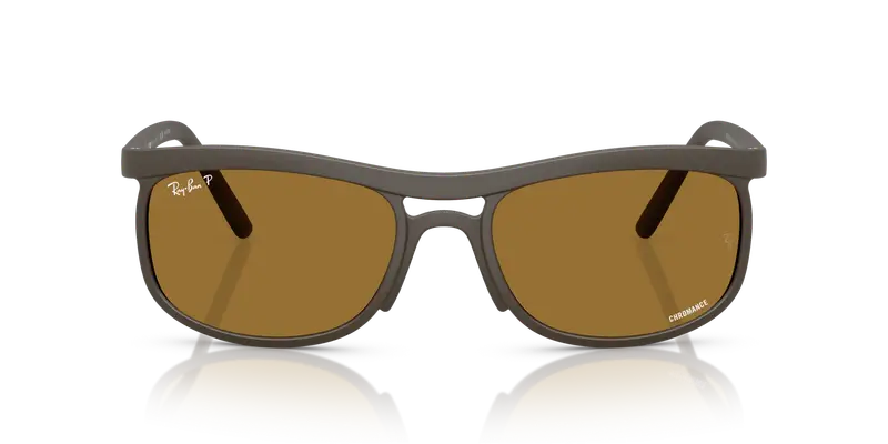 Ray - Ban Unisex RB4452CH 612473 Occhiali da sole Peek Marrone Marrone Squadrata Polarizzata miniatura 2