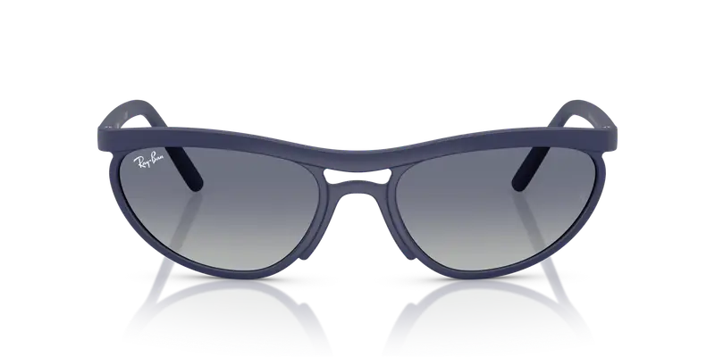 Ray - Ban Unisex RB4453 60154L Occhiali da sole Peek Blu Blu Pillow Normale Sfumato miniatura 2