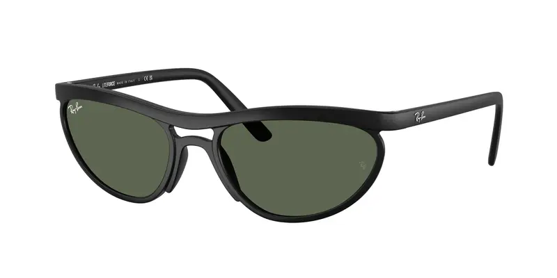 Ray - Ban Unisex RB4453  601S71 Occhiali da sole Peek Nero Verde Pillow Normale