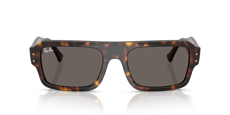 Ray - Ban Unisex RB4454 LUKAS 1359B1 Occhiali da sole Acetato Tartaruga Grigio Squadrata Normale miniatura 2