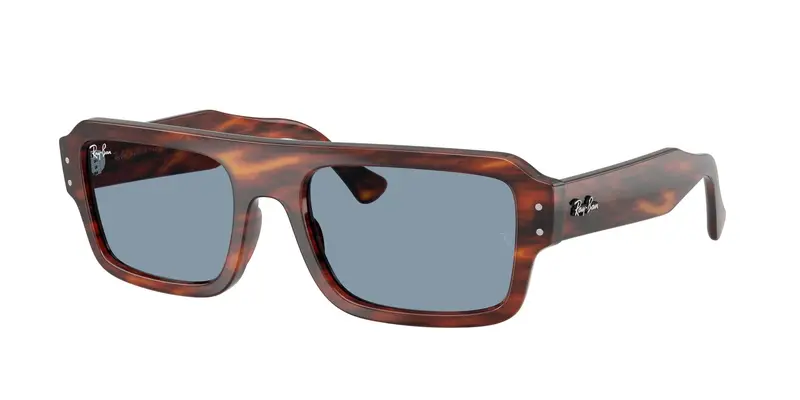 Ray - Ban Unisex RB4454 LUKAS 139856 Occhiali da sole Acetato Marrone Blu Squadrata Normale