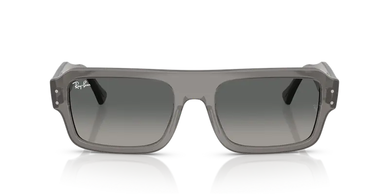 Ray - Ban Unisex RB4454 LUKAS 680571 Occhiali da sole Acetato Grigio Grigio Squadrata Normale Sfumato miniatura 2