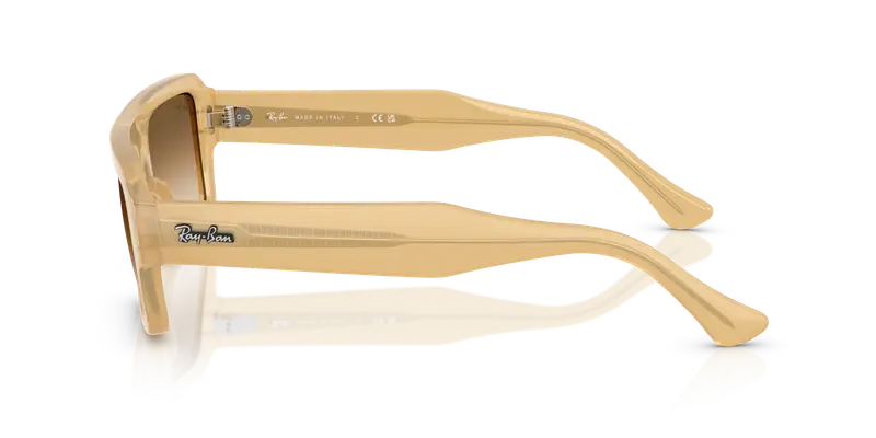 Ray - Ban Unisex RB4454 LUKAS 680651 Occhiali da sole Acetato Marrone Marrone Squadrata Normale Sfumato miniatura 3