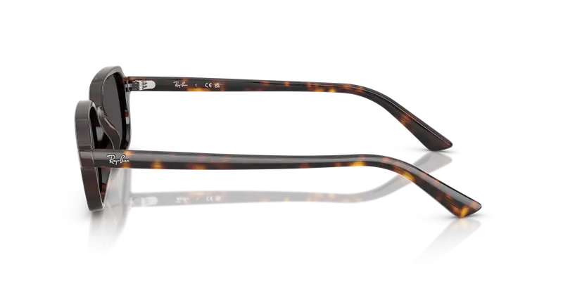 Ray - Ban Unisex RB4455 ZURI 135987 Occhiali da sole Iniettato Tartaruga Grigio Pillow Normale miniatura 3