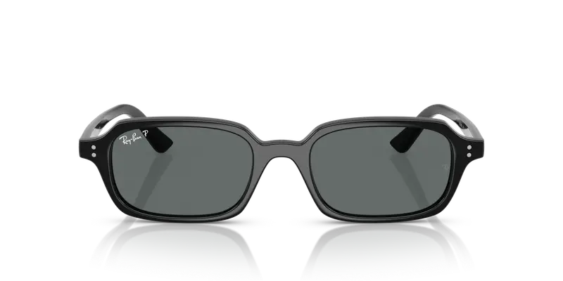 Ray - Ban Unisex RB4455 ZURI 667781 Occhiali da sole Iniettato Nero Grigio Pillow Polarizzata miniatura 2