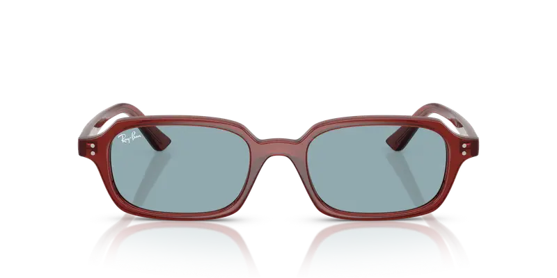 Ray - Ban Unisex RB4455 ZURI 680980 Occhiali da sole Iniettato Marrone Blu Pillow Normale miniatura 2