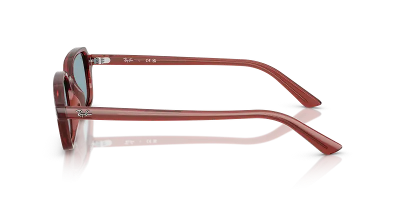 Ray - Ban Unisex RB4455 ZURI 680980 Occhiali da sole Iniettato Marrone Blu Pillow Normale miniatura 3