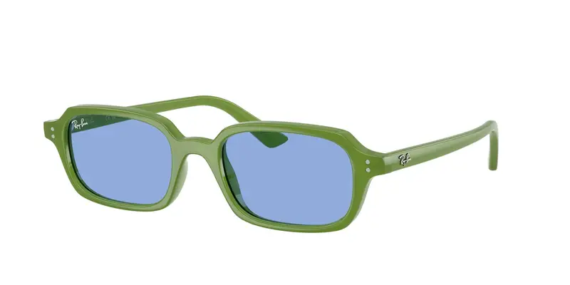 Ray - Ban Unisex RB4455 ZURI 681080 Occhiali da sole Iniettato Verde Blu Pillow Normale