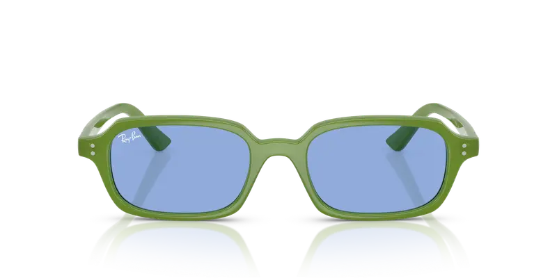 Ray - Ban Unisex RB4455 ZURI 681080 Occhiali da sole Iniettato Verde Blu Pillow Normale miniatura 2